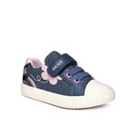 Geox GEOX - Chaussures Gisli bleu aviateur avec fleurs roses