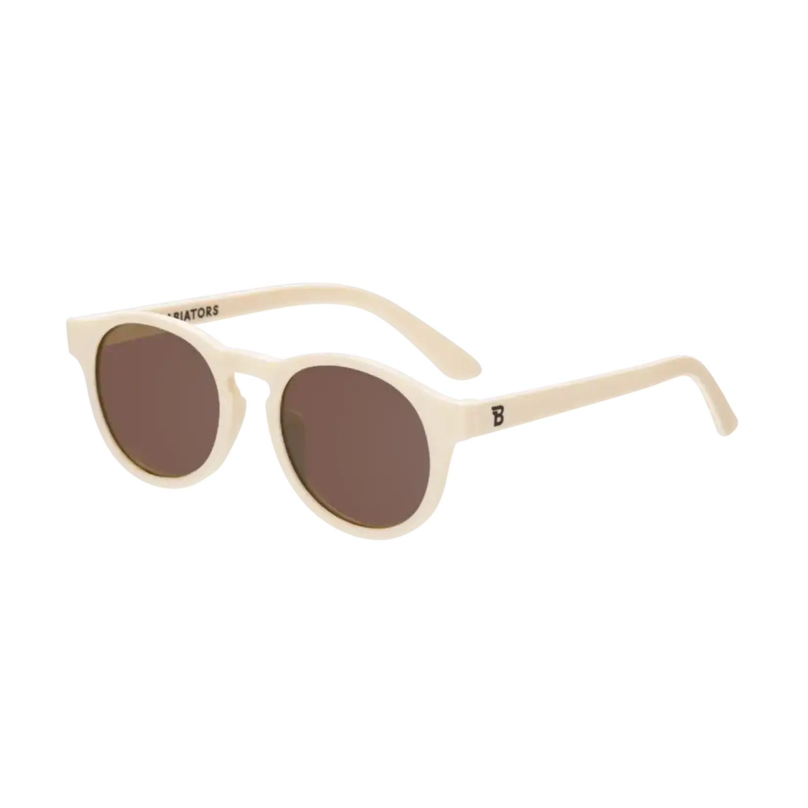 Babiators BABIATORS - Children's Sunglasses 'Keyhole - Cream with turquoise blue mirrored glasses -- Sweet cream'