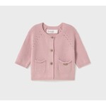 Mayoral MAYORAL - Cardigan en tricot à boutons - Rose pâle