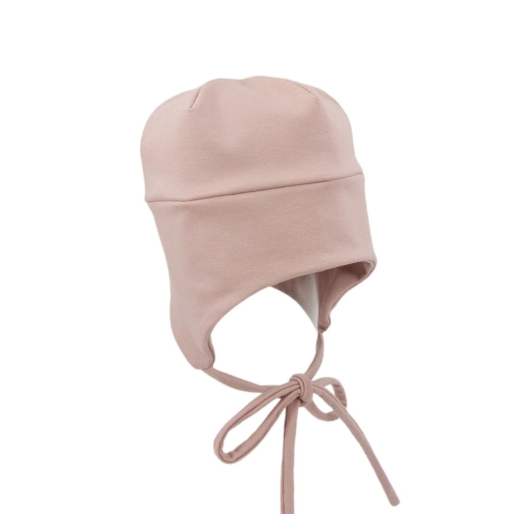 Tirigolo TIRIGOLO - Cotton mid-season beanie with ears - Blush