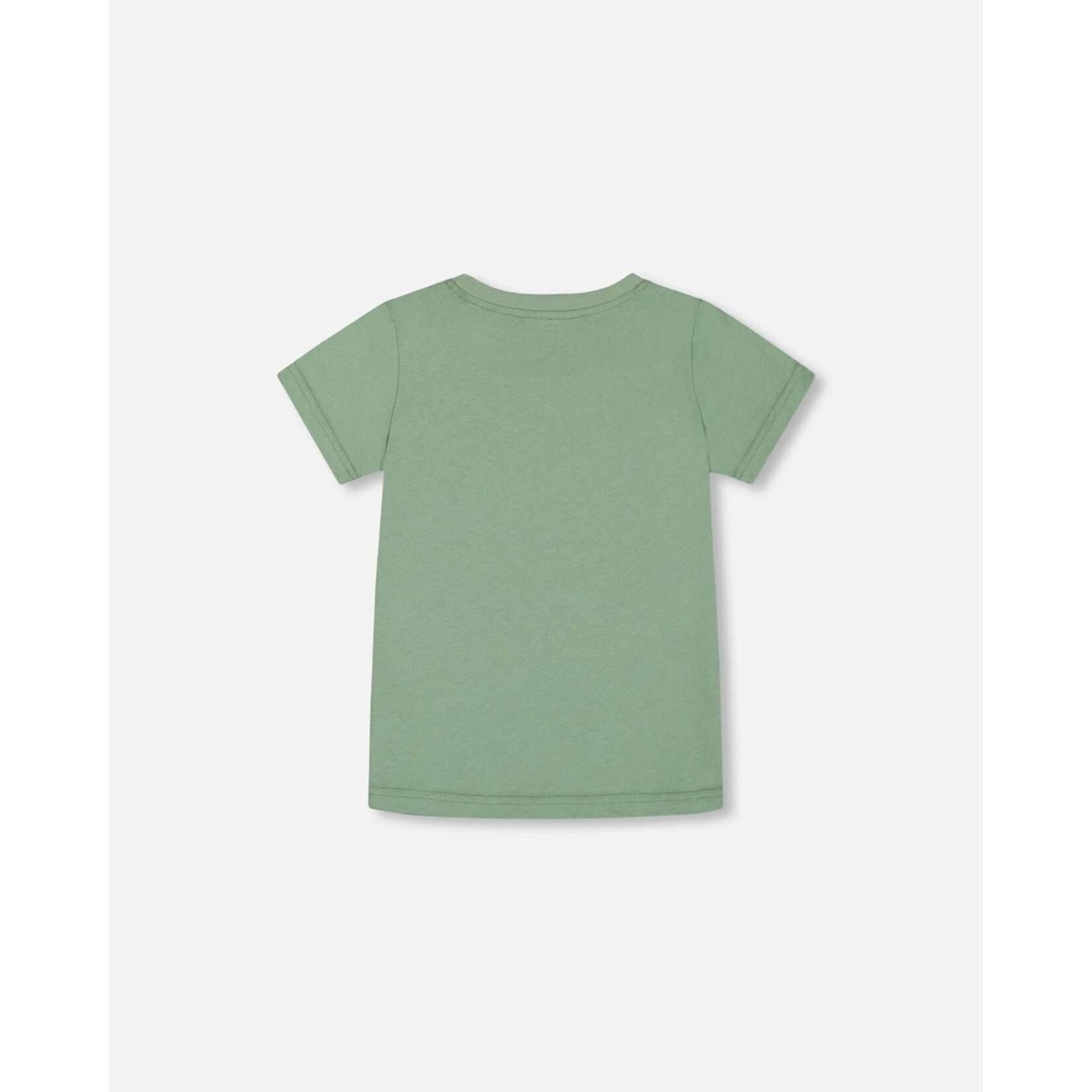 Deux par Deux DEUX PAR DEUX - Sage and Multicolor Graphic T-Shirt  'B.O.Y.S'