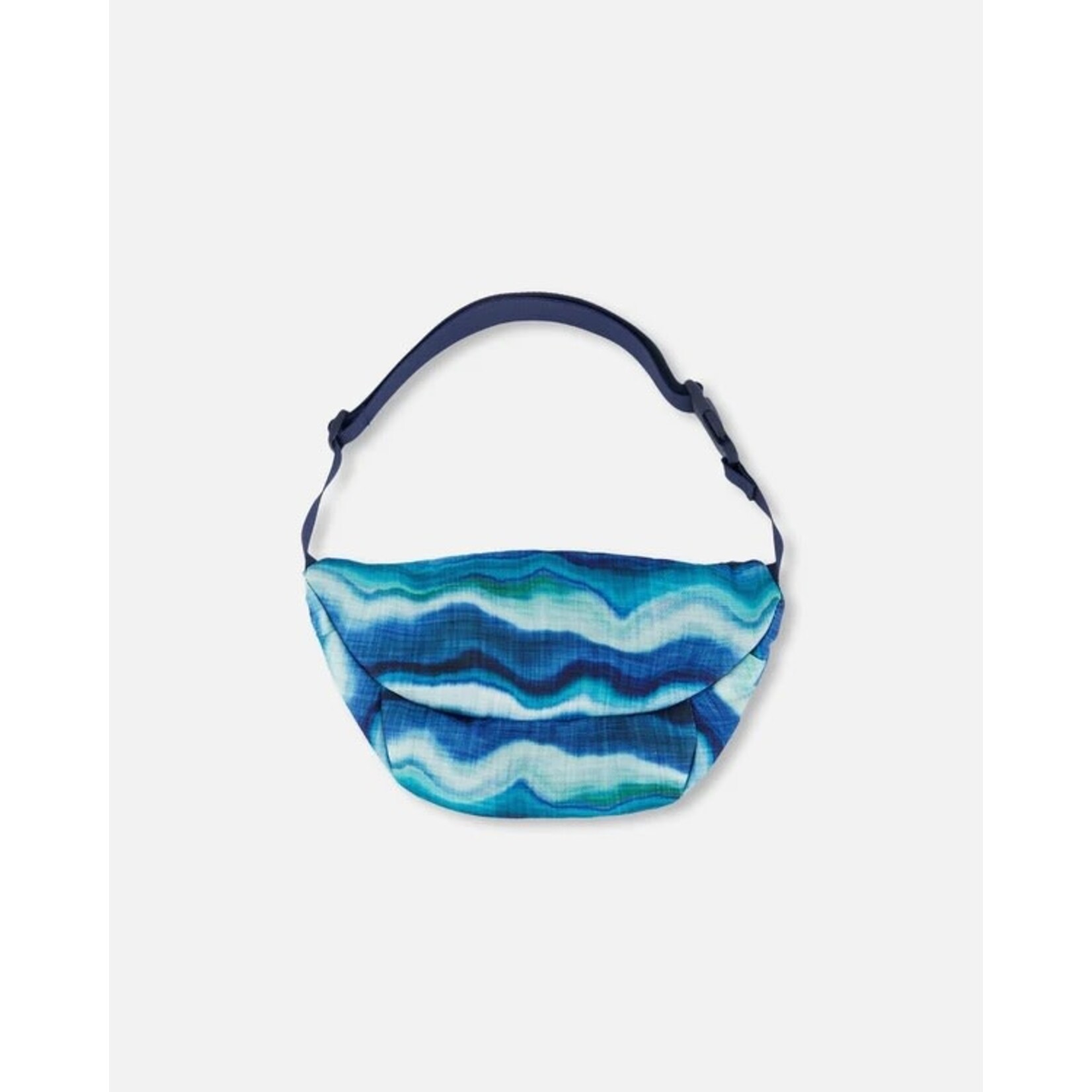 Deux par Deux DEUX PAR DEUX - Black fanny pack with blue waves