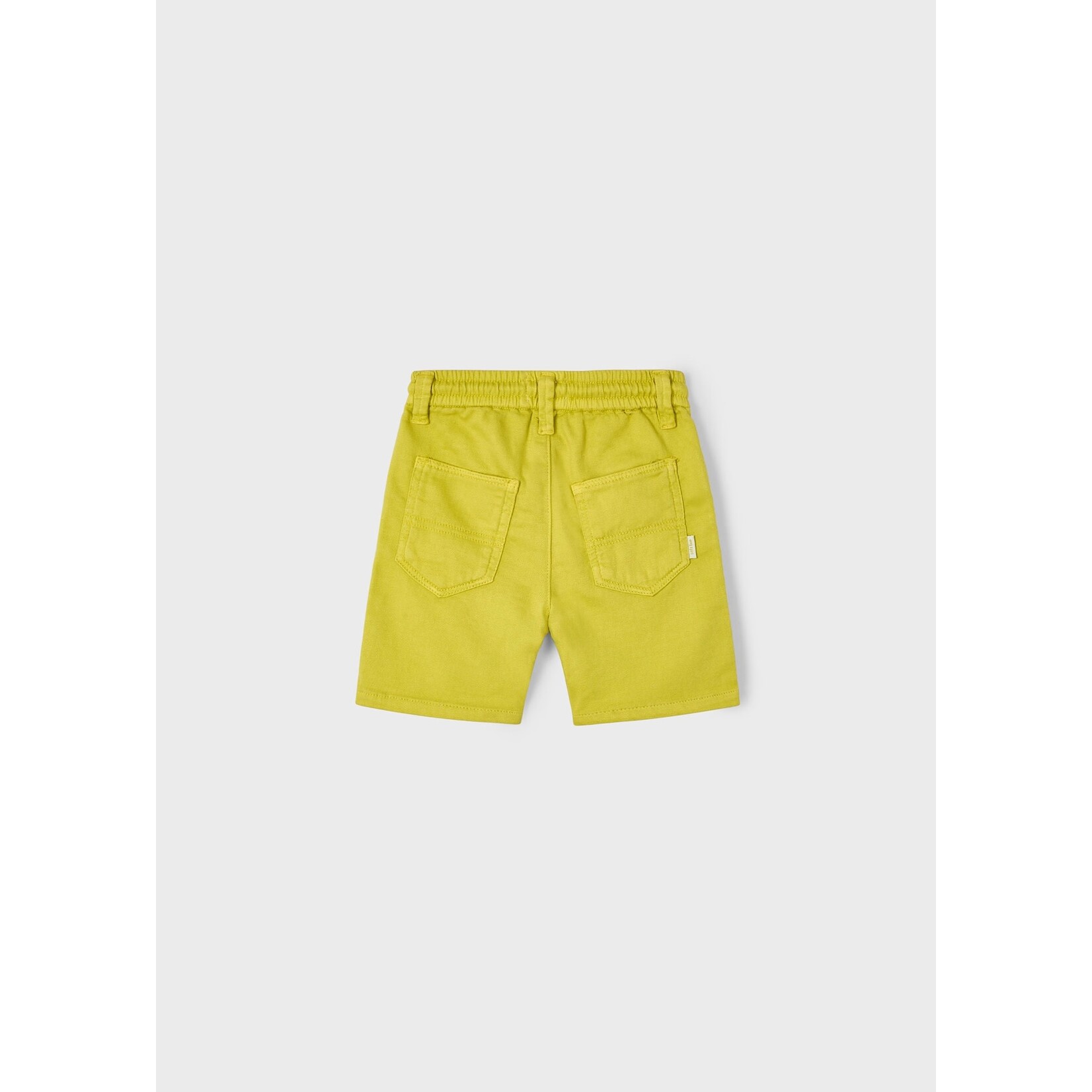 Mayoral MAYORAL - Mustard Yellow Cotton Twill Shorts with Drawstring