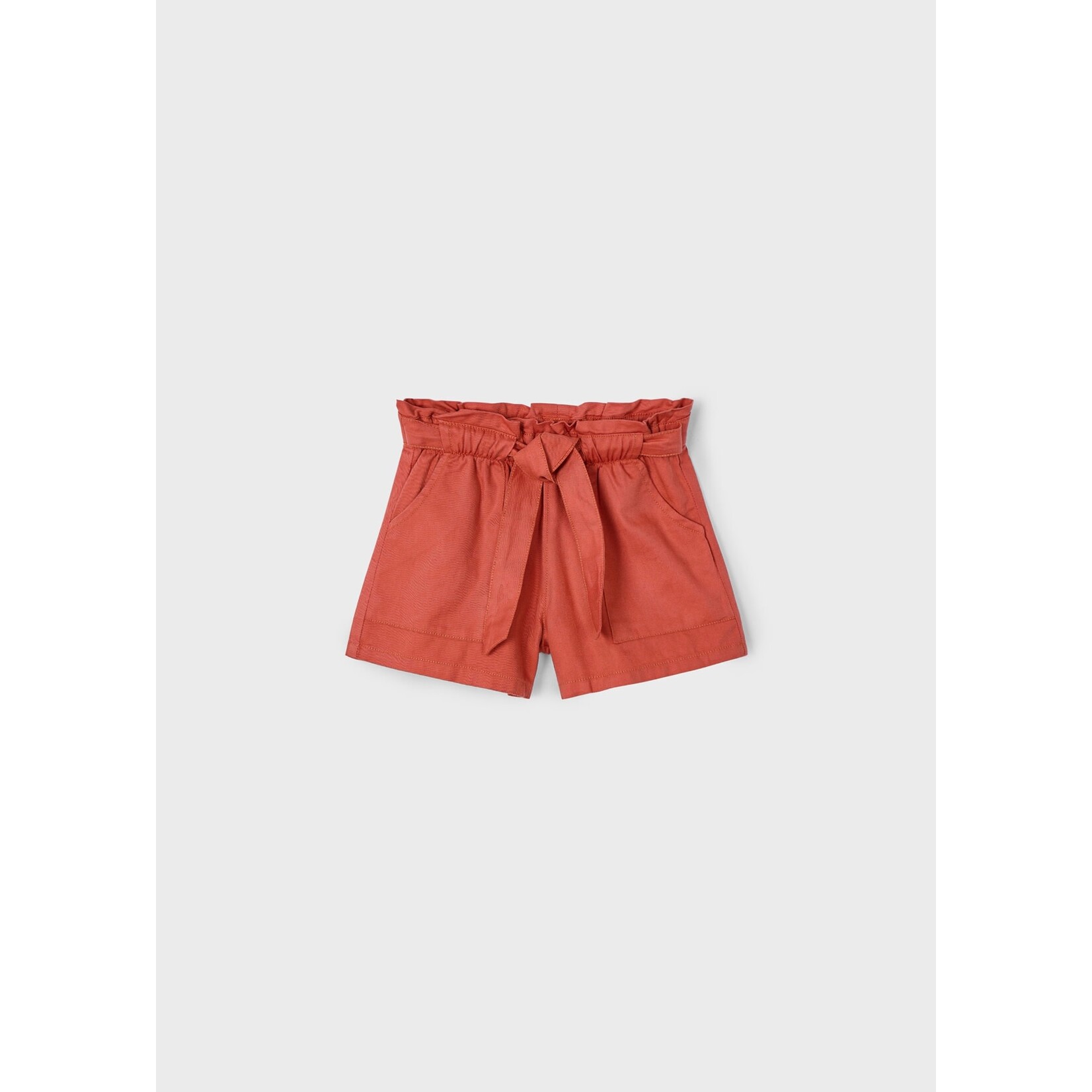 Mayoral MAYORAL - Short couleur rouge brique avec cordon d'ajustement