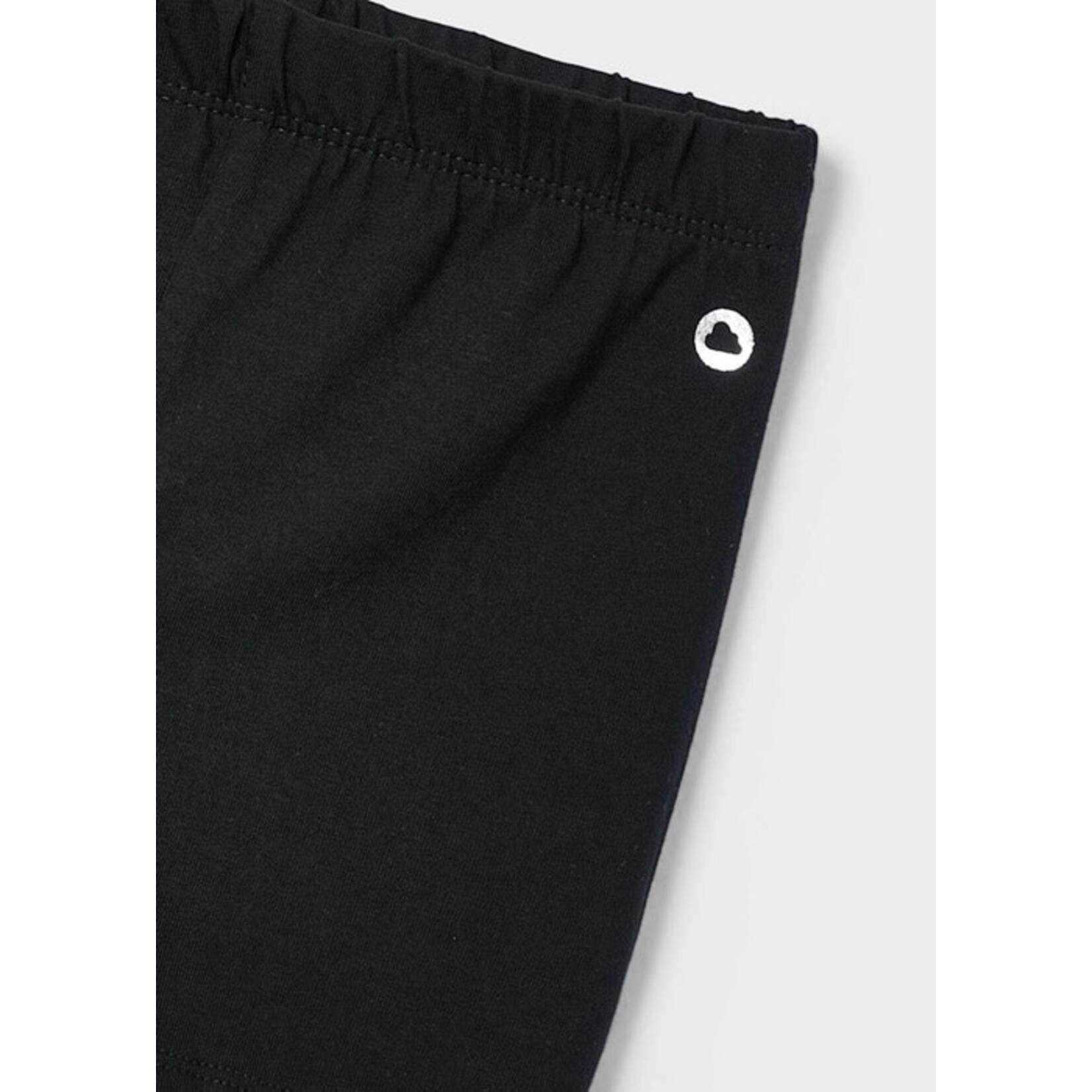 Mayoral MAYORAL - Short noir de coton souple style cycliste