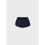 Mayoral MAYORAL - Short en coton bleu marine foncé avec effet broderie au bas