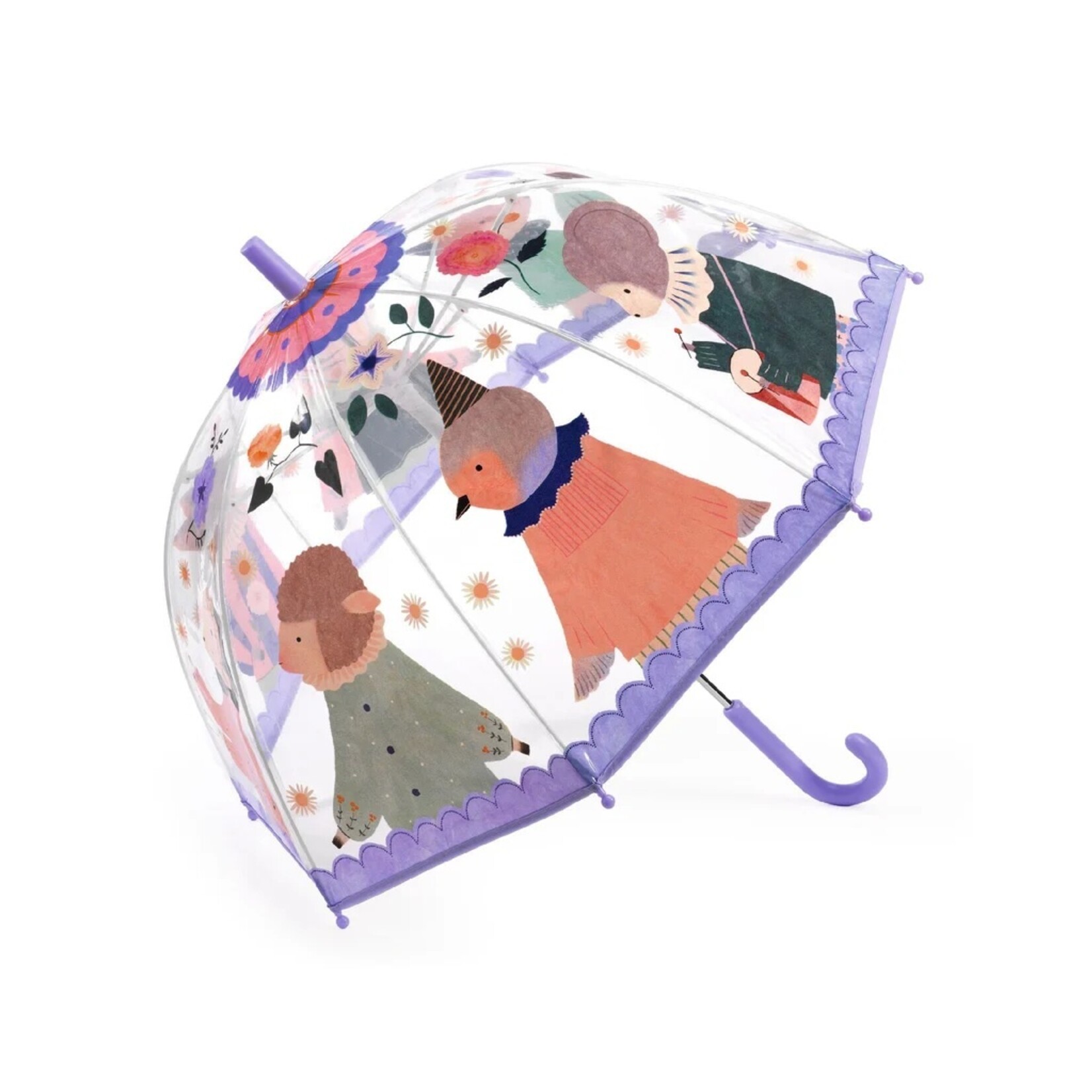 Djeco DJECO - Transparent Kid Sized Umbrella 'Musicians'