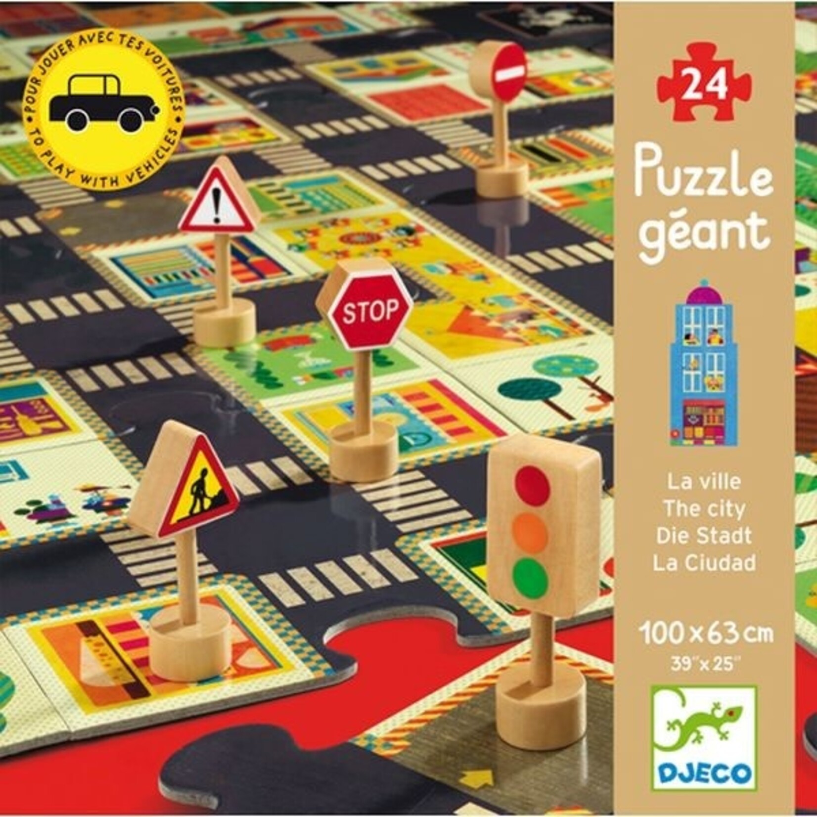 Djeco DJECO - Giant puzzle ''The city''