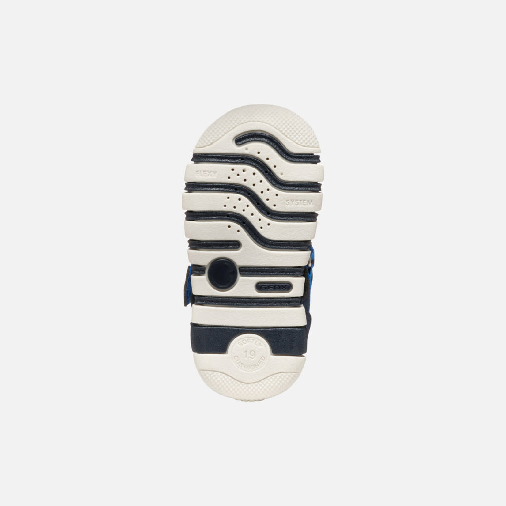 Geox GEOX - Water resistant sandal 'Iupidoo - Navy - Fluo Yellow'
