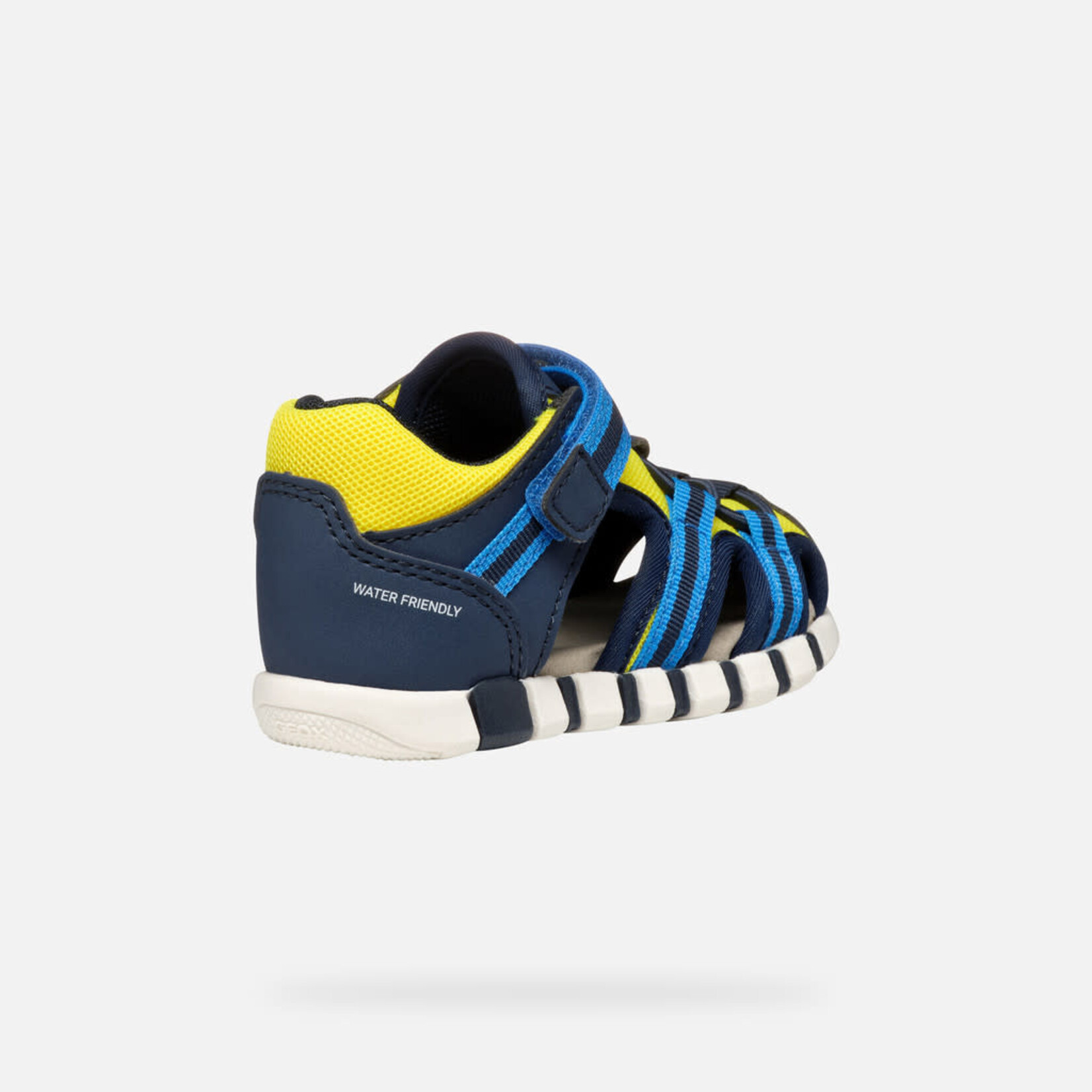 Geox GEOX - Water resistant sandal 'Iupidoo - Navy - Fluo Yellow'