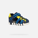 Geox GEOX -Sandales résistante à l'eau 'Iupidoo - Navy - Fluo Yellow'