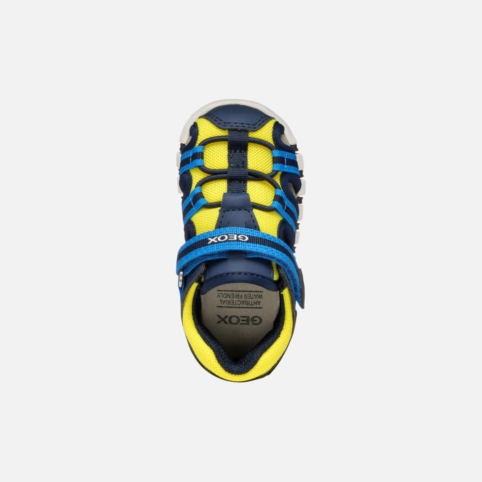 Geox GEOX - Water resistant sandal 'Iupidoo - Navy - Fluo Yellow'