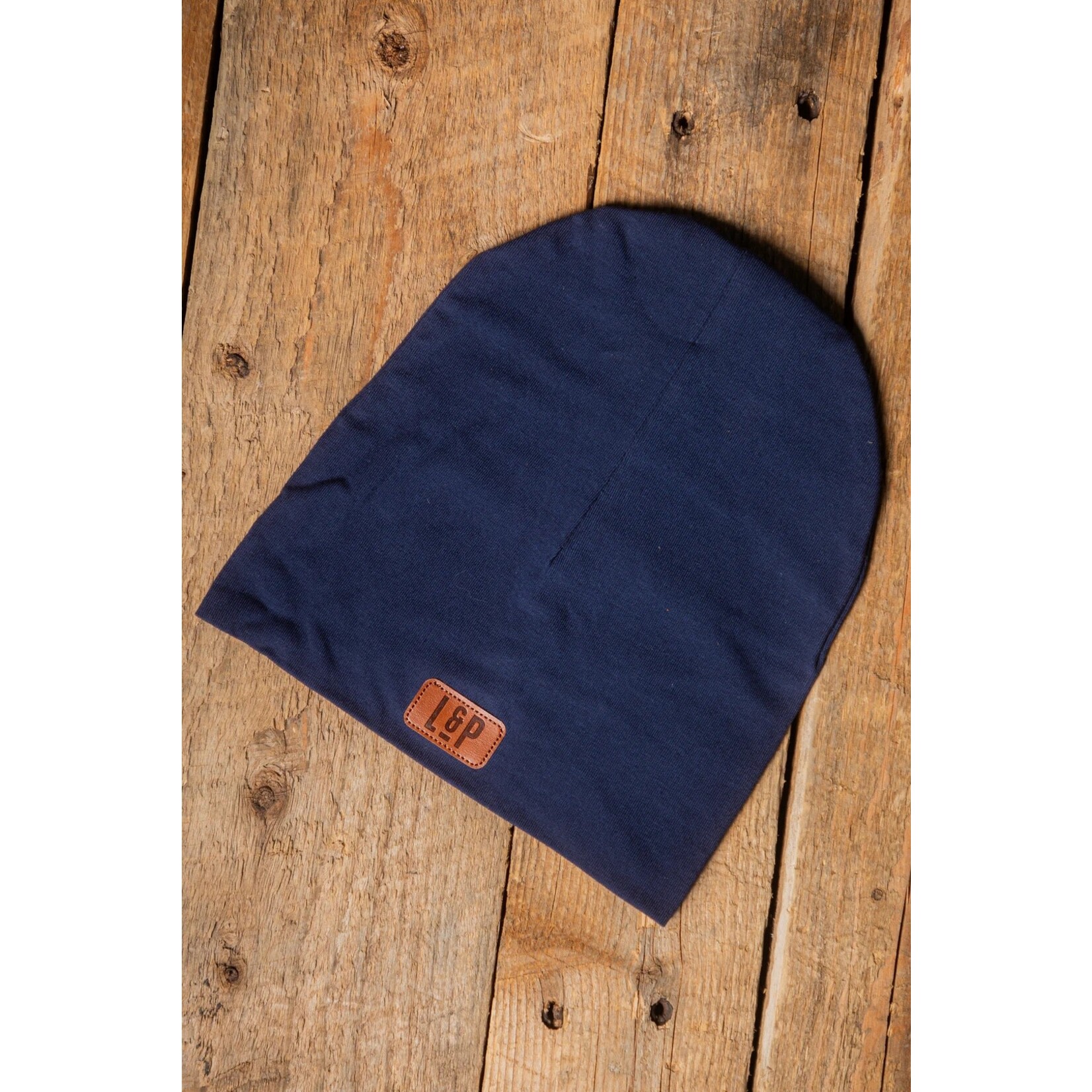 L&P L&P - Cotton beanie 'Boston - Plain navy'