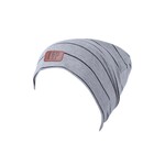 L&P L&P - Mid-season cotton beanie - 'Boston - gray and black striped'