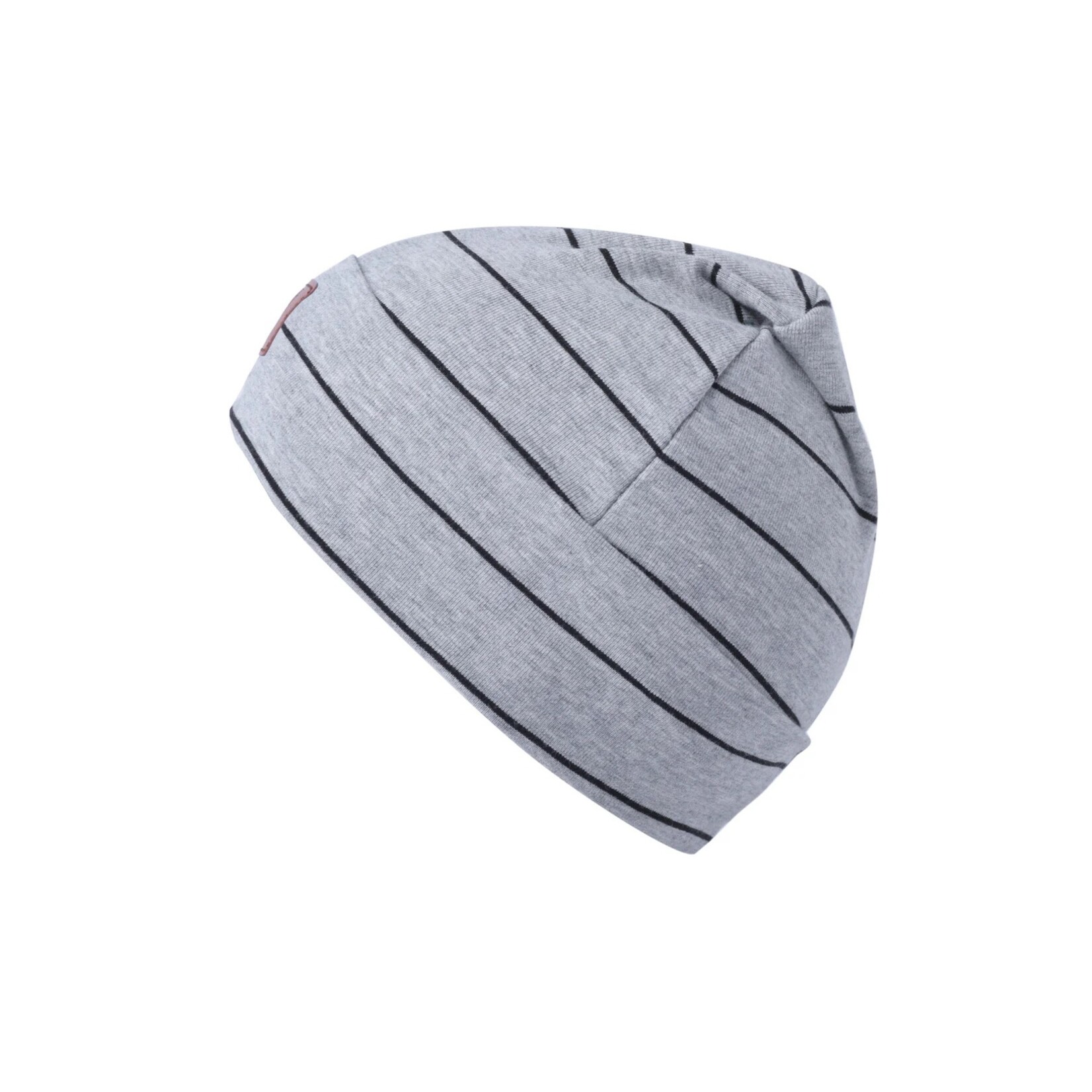 L&P  L&P - Mid-season cotton beanie - 'Boston - gray and black striped'