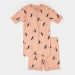 Petit Lem PETIT LEM - Ensemble pyjama été corail à imprimé toucans