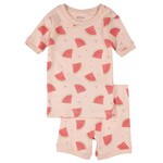 Petit Lem PETIT LEM - Watermelon Print on Pink Sleep Set