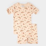 Petit Lem PETIT LEM - Citrus Print on Orange Sleep Set