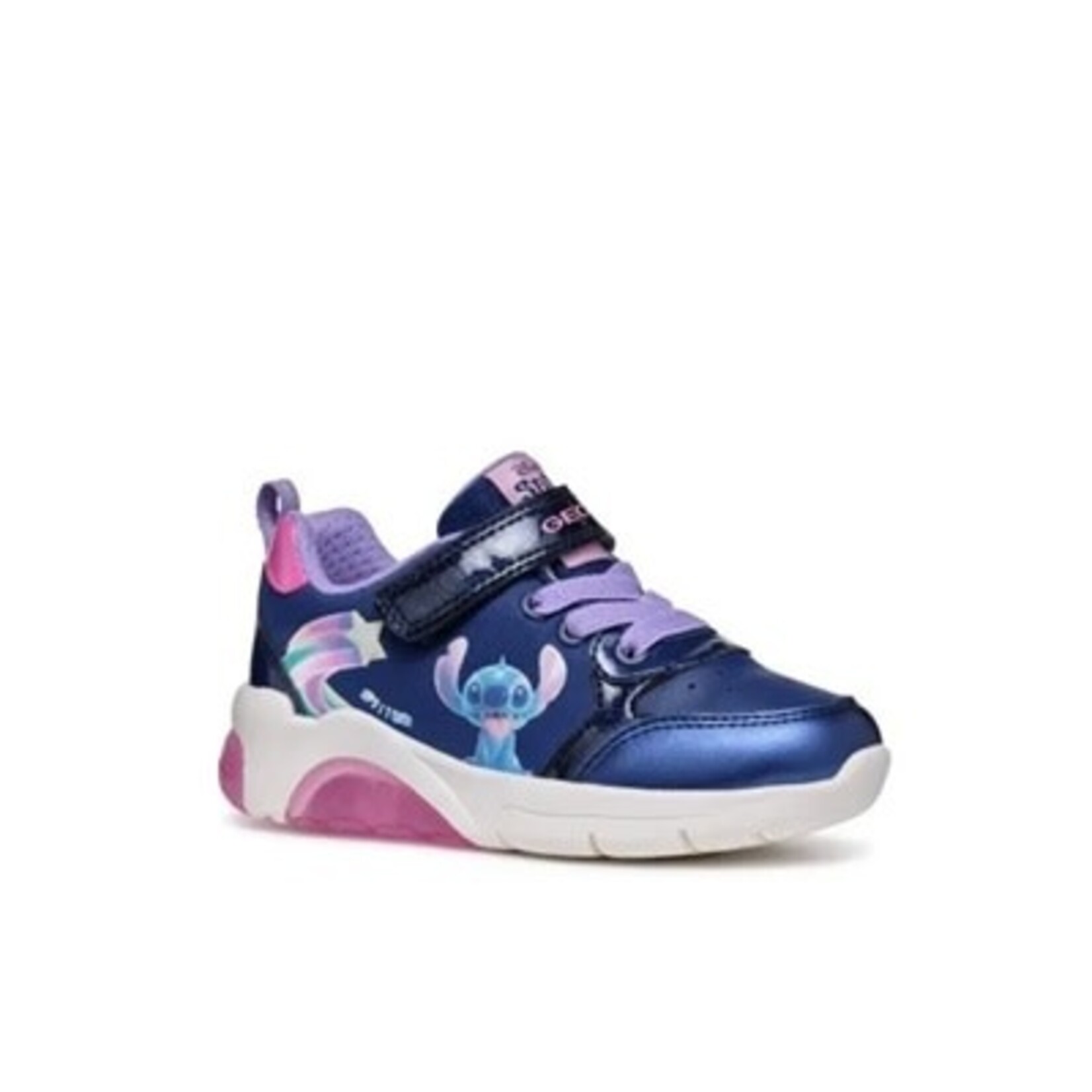 Geox GEOX - Chaussures de sport avec semelle lumineuse 'J. Fadinlight B - Tex + Pea. Sy. Pa - Navy / Fuchsia'
