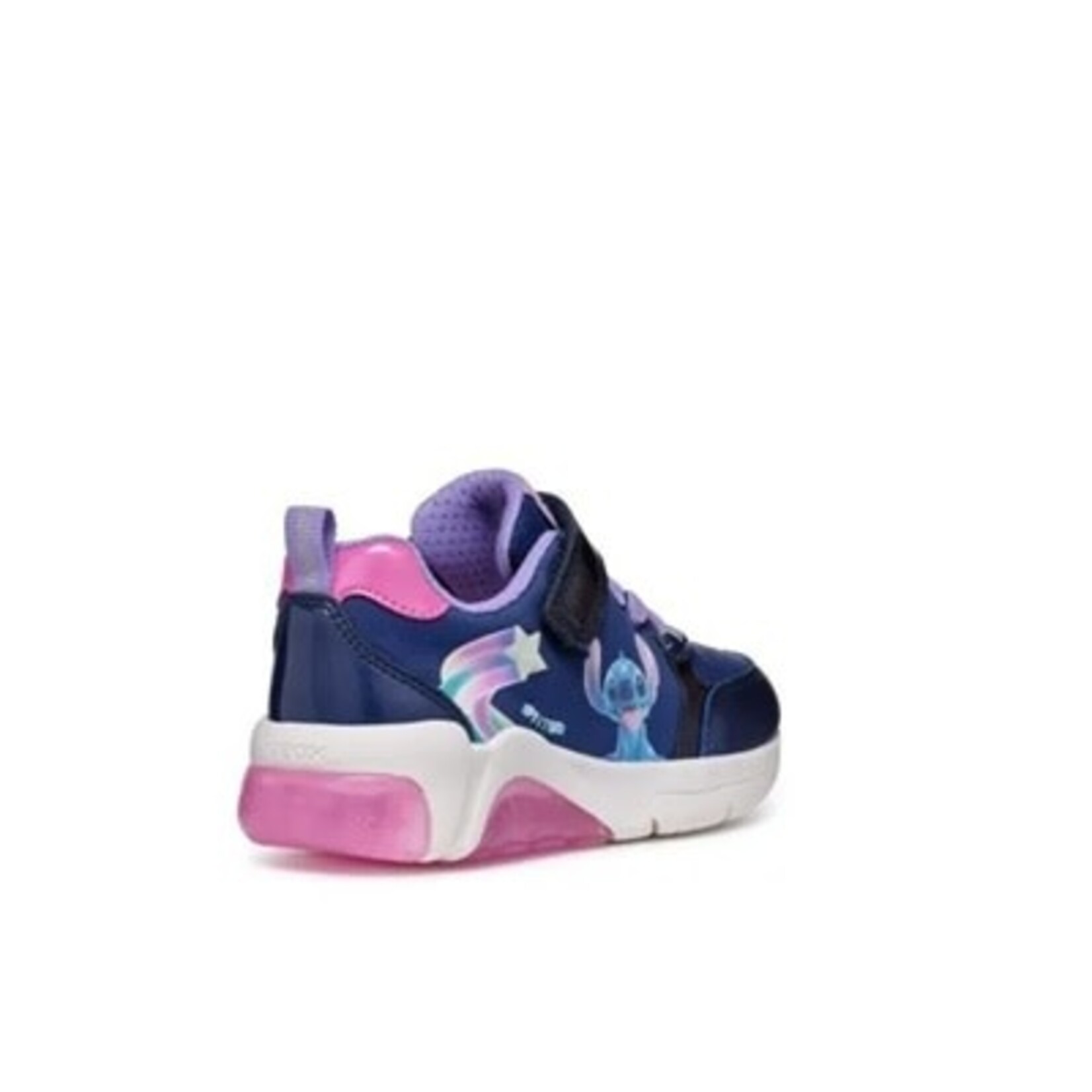 Geox GEOX - Chaussures de sport avec semelle lumineuse 'J. Fadinlight B - Tex + Pea. Sy. Pa - Navy / Fuchsia'