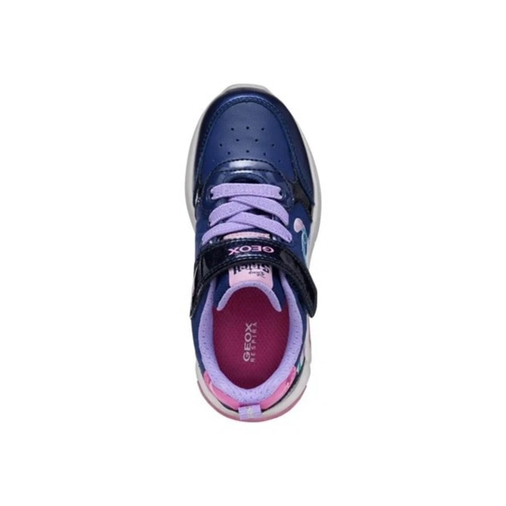 Geox GEOX - Chaussures de sport avec semelle lumineuse 'J. Fadinlight B - Tex + Pea. Sy. Pa - Navy / Fuchsia'