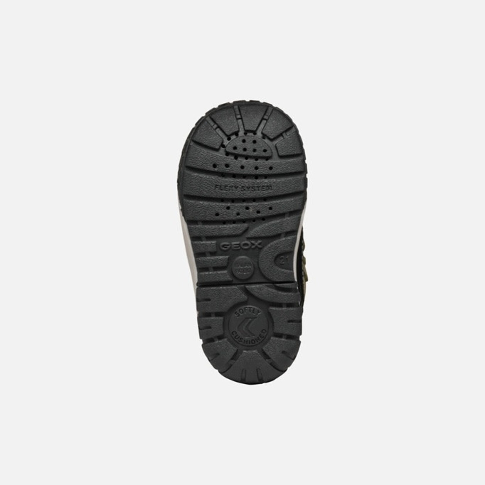 Geox GEOX -  Mid-Season Waterproof Boots with Fur Lining 'Omar - Suede and nylon - Black/Dark green'