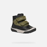 Geox GEOX - Bottes mi-saison avec doublures et  imperméables 'Omar - Suède et nylon - Noir/Vert foncé'