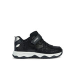 Geox GEOX - Chaussures de sport à motifs brillants 'Calco - Bleu marin/Argent foncé'