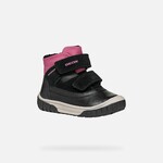 Geox GEOX - Bottes mi-saison avec doublures et imperméables 'Omar - Suède et nylon - Noir/Fuchsia