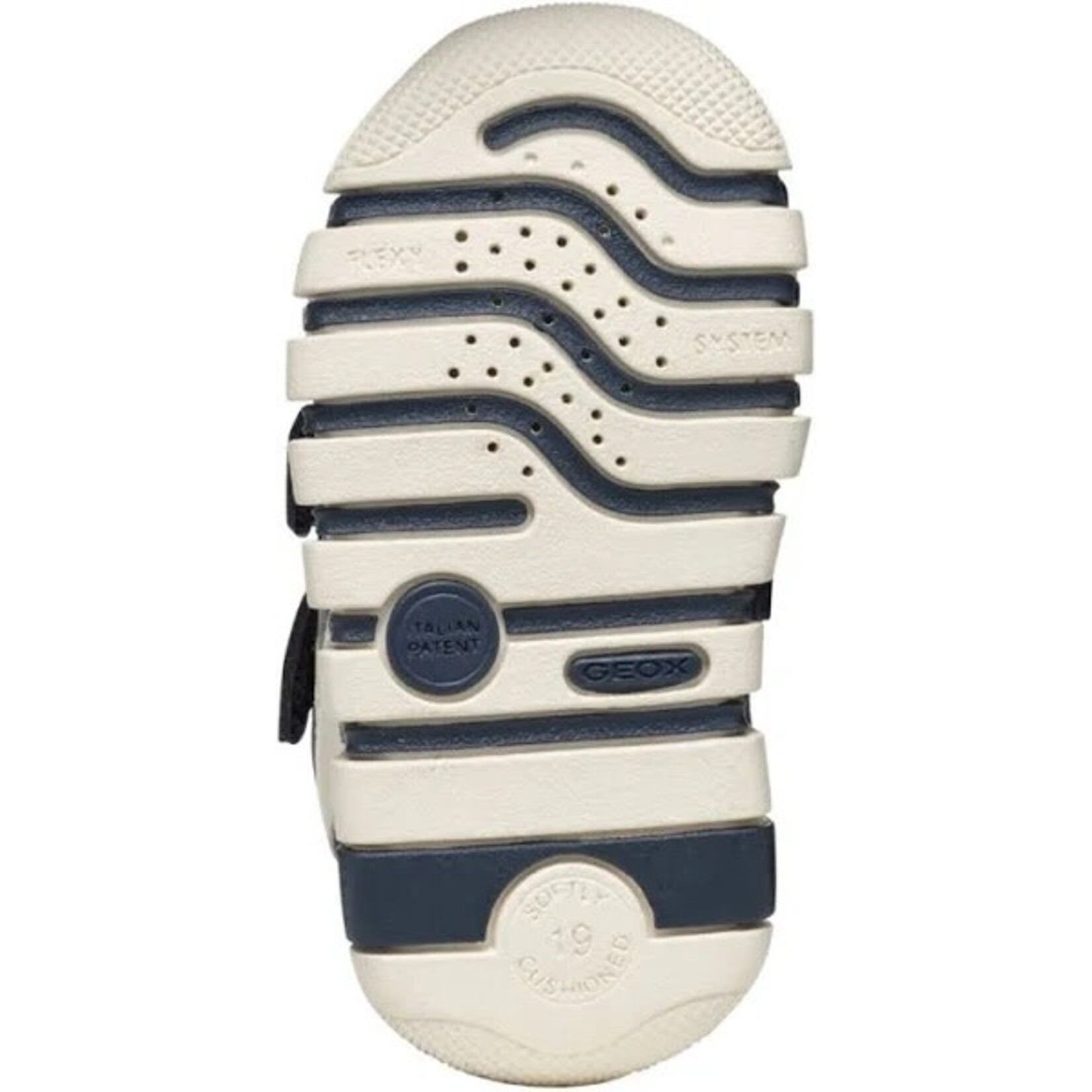 Geox GEOX - Chaussures de sport à velcro 'Iupidoo - Bleu marin/Ochre'