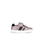Geox GEOX - Velcro Shoes with Black Sparkles 'Djrock Dark Pink/ Black'