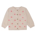 Minymo MINYMO - Knit Cardigan with Flower Print