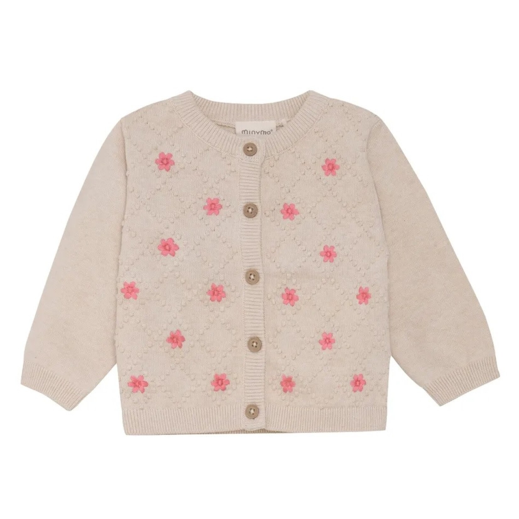 Minymo MINYMO - Cardigan en tricot à motifs de fleurs