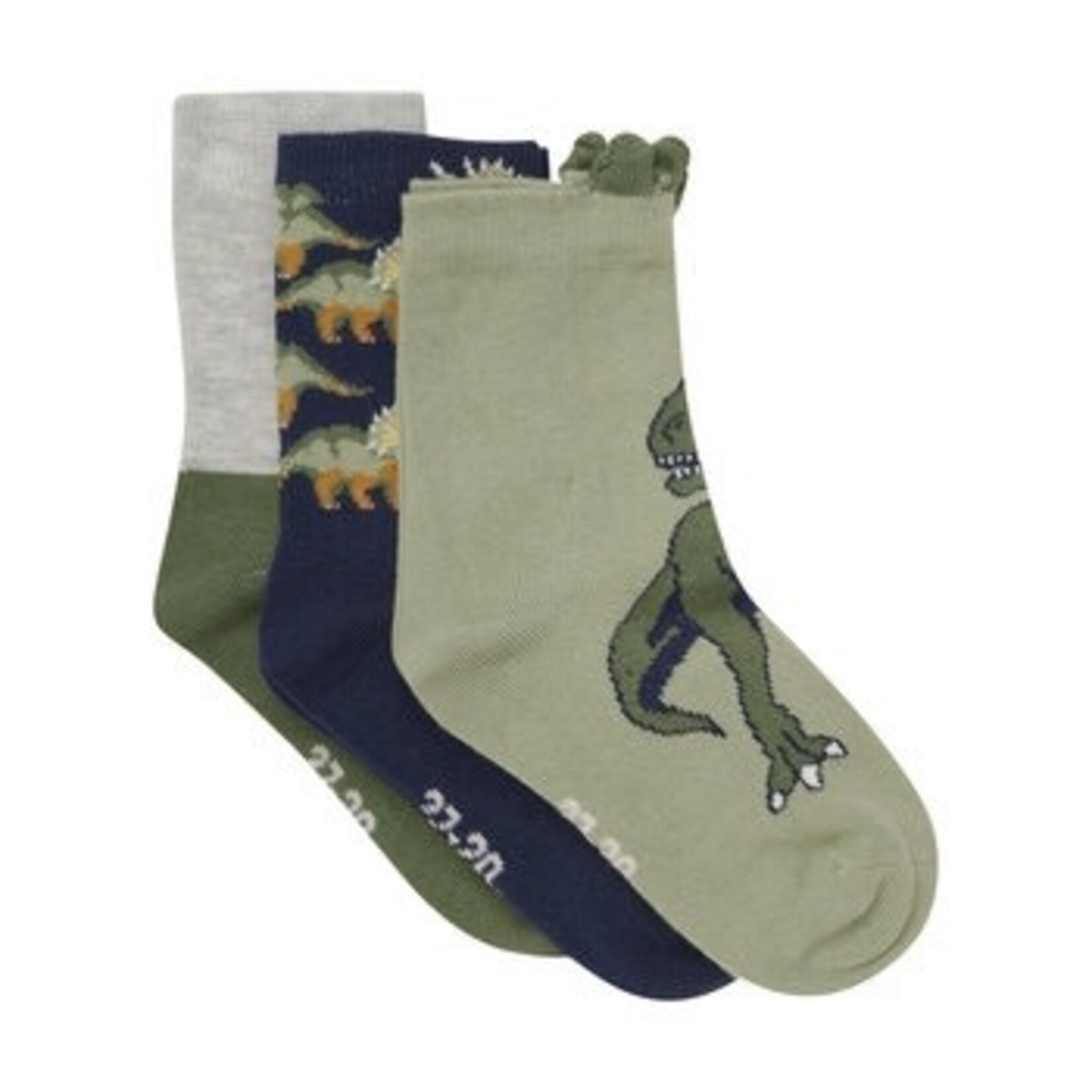 Minymo MINYMO - 3  Pairs of Dinosaur Socks