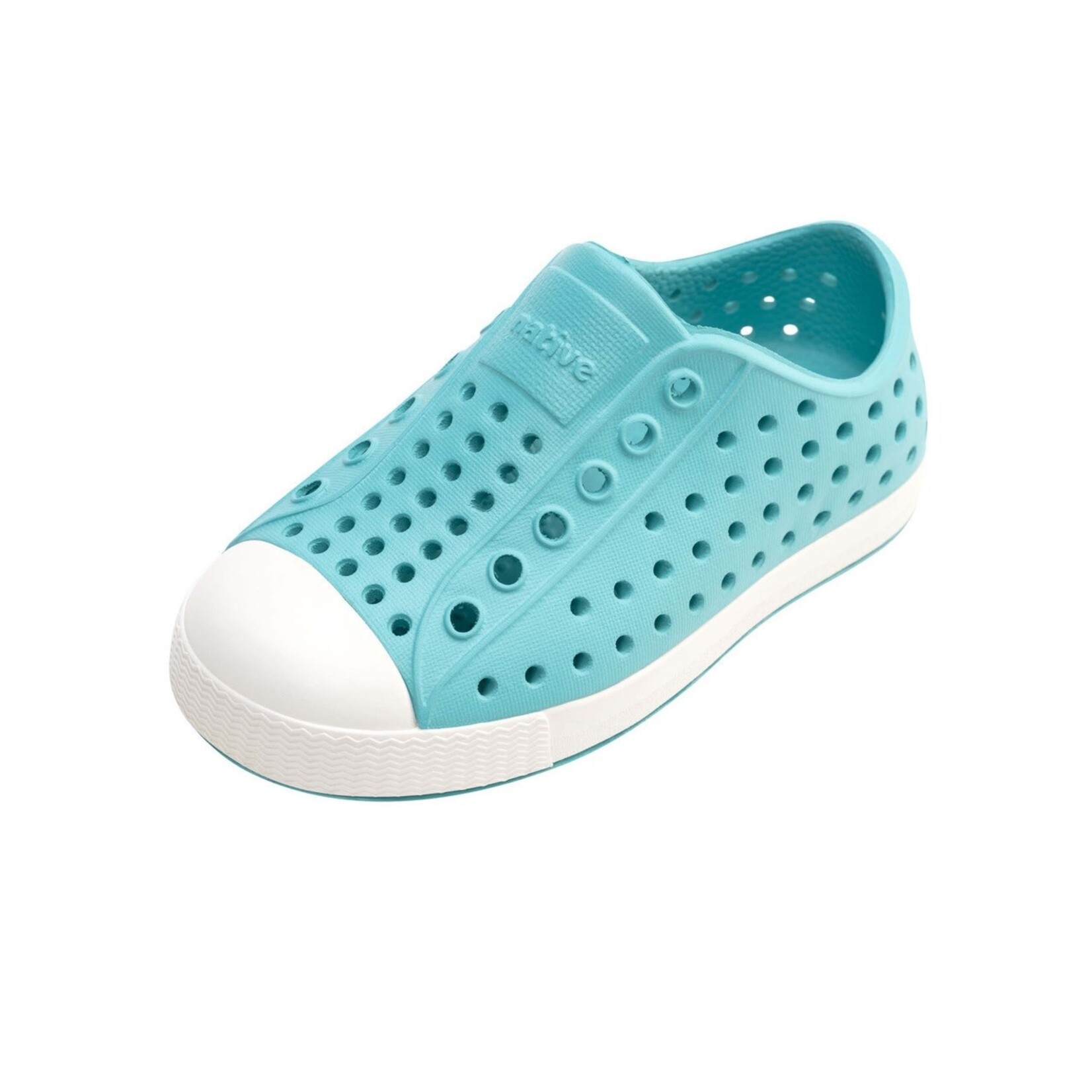 Native NATIVE - Chaussures d'eau/sandales 'Jefferson - Pool Blue / Shell White'