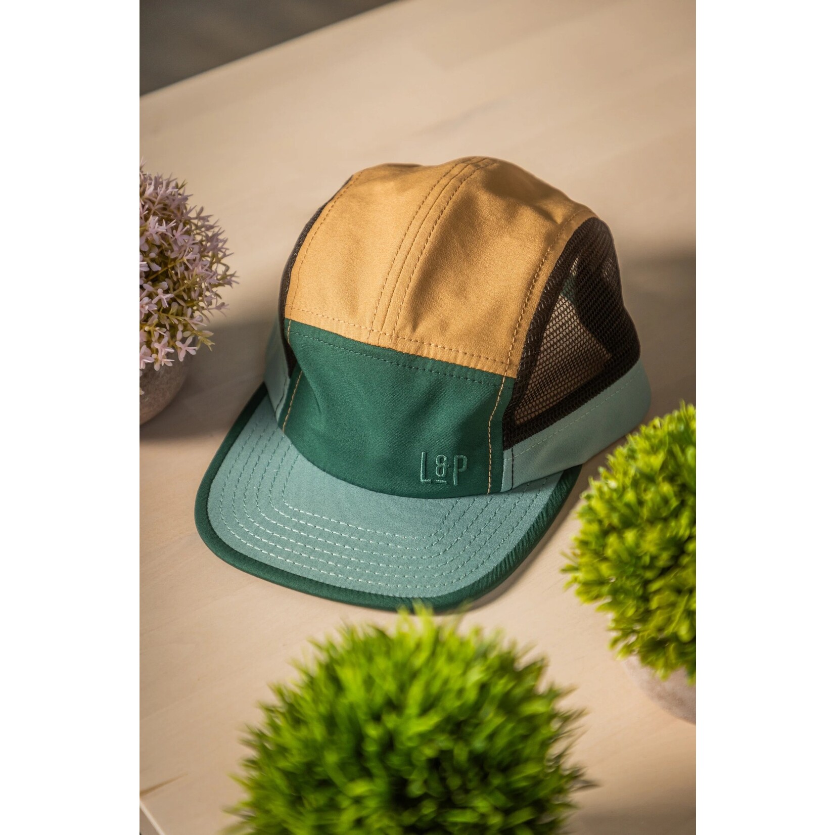 L&P L&P - Casquette avec filet 'Ohio - Yin Yang Fit / Tan'