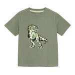 Minymo MINYMO - Olive Green T-Shirt with Reversible Sequins