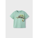 Mayoral MAYORAL - Bay Green Short Sleeve t-shirt with Chameleon Print