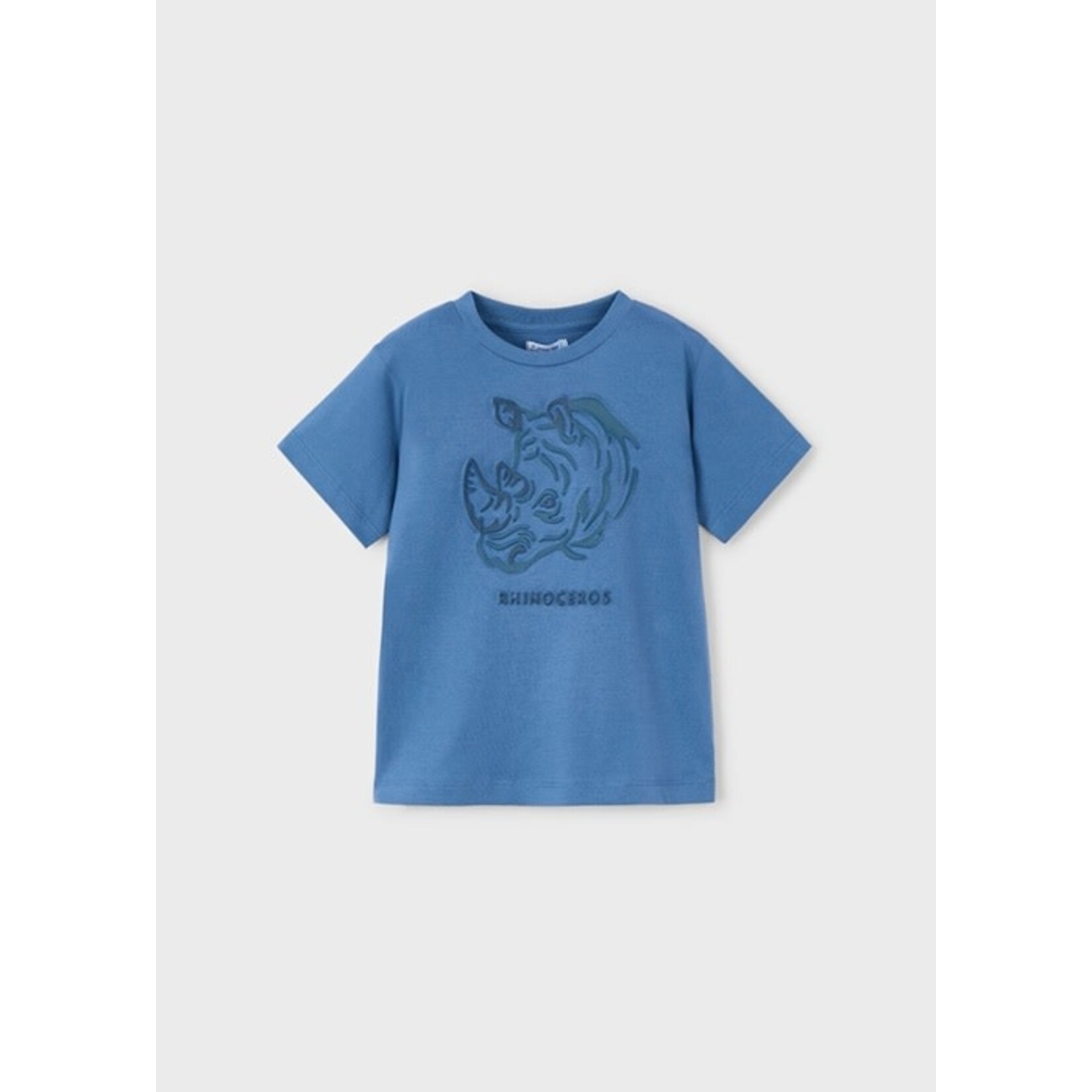 Mayoral MAYORAL - Embossed Rhinoceros T-shirt - Dark Blue