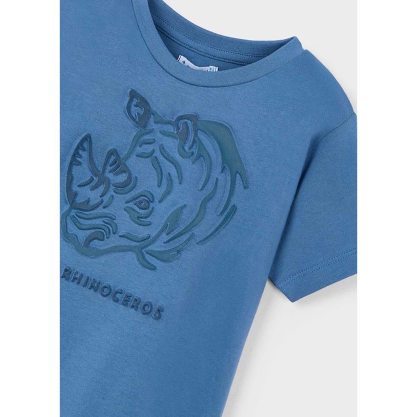 Mayoral MAYORAL - Embossed Rhinoceros T-shirt - Dark Blue