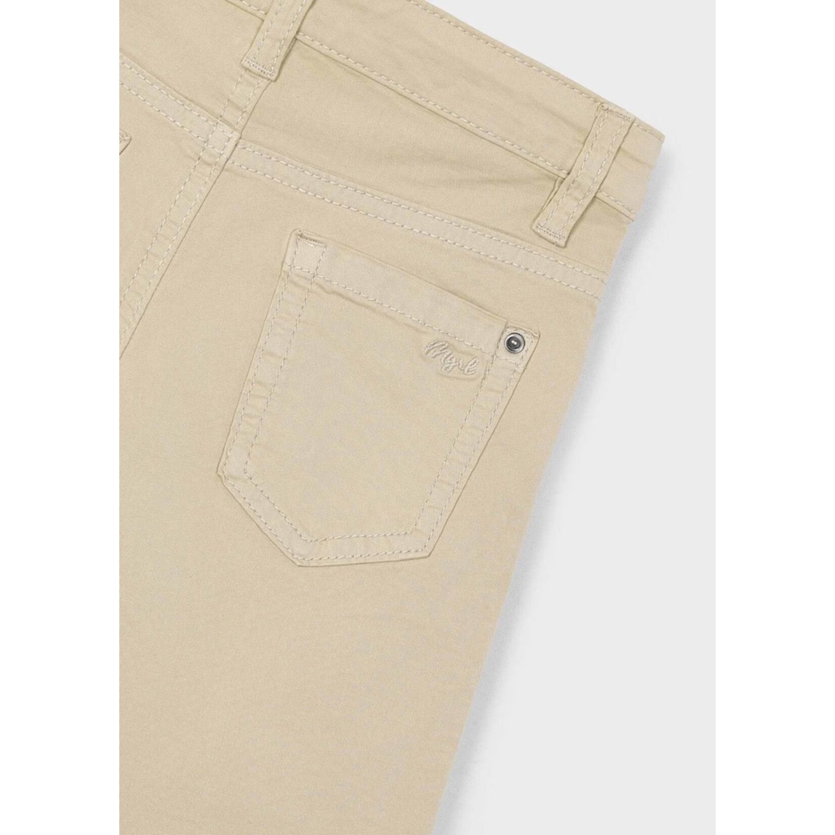 Mayoral MAYORAL- Short bermuda en serge couleur brun amande