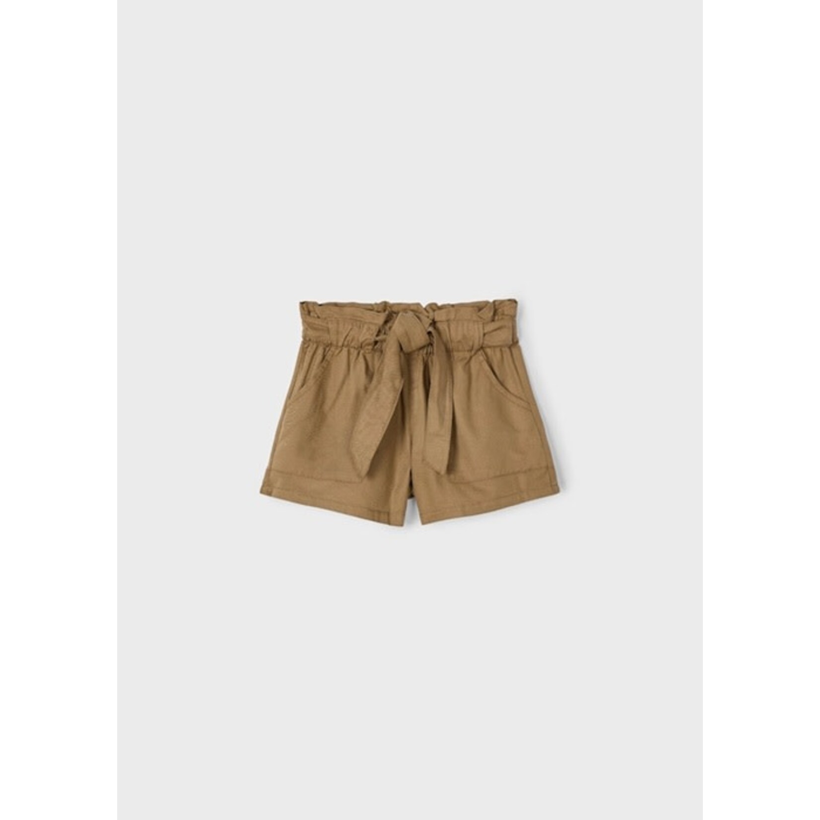 Mayoral MAYORAL - Dark brown shorts with drawstring