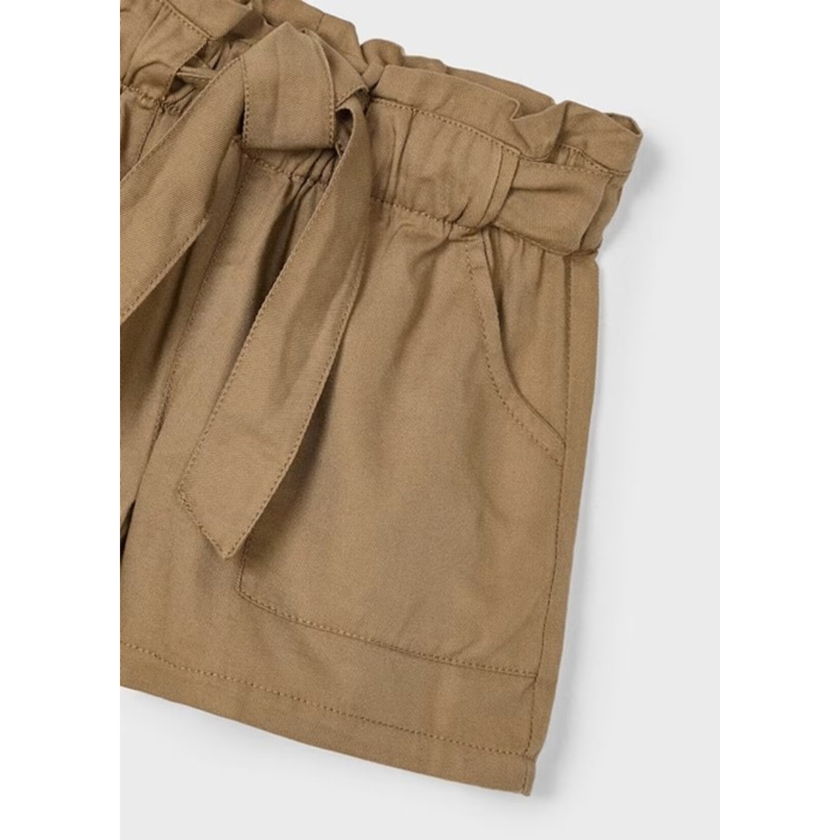 Mayoral MAYORAL - Dark brown shorts with drawstring