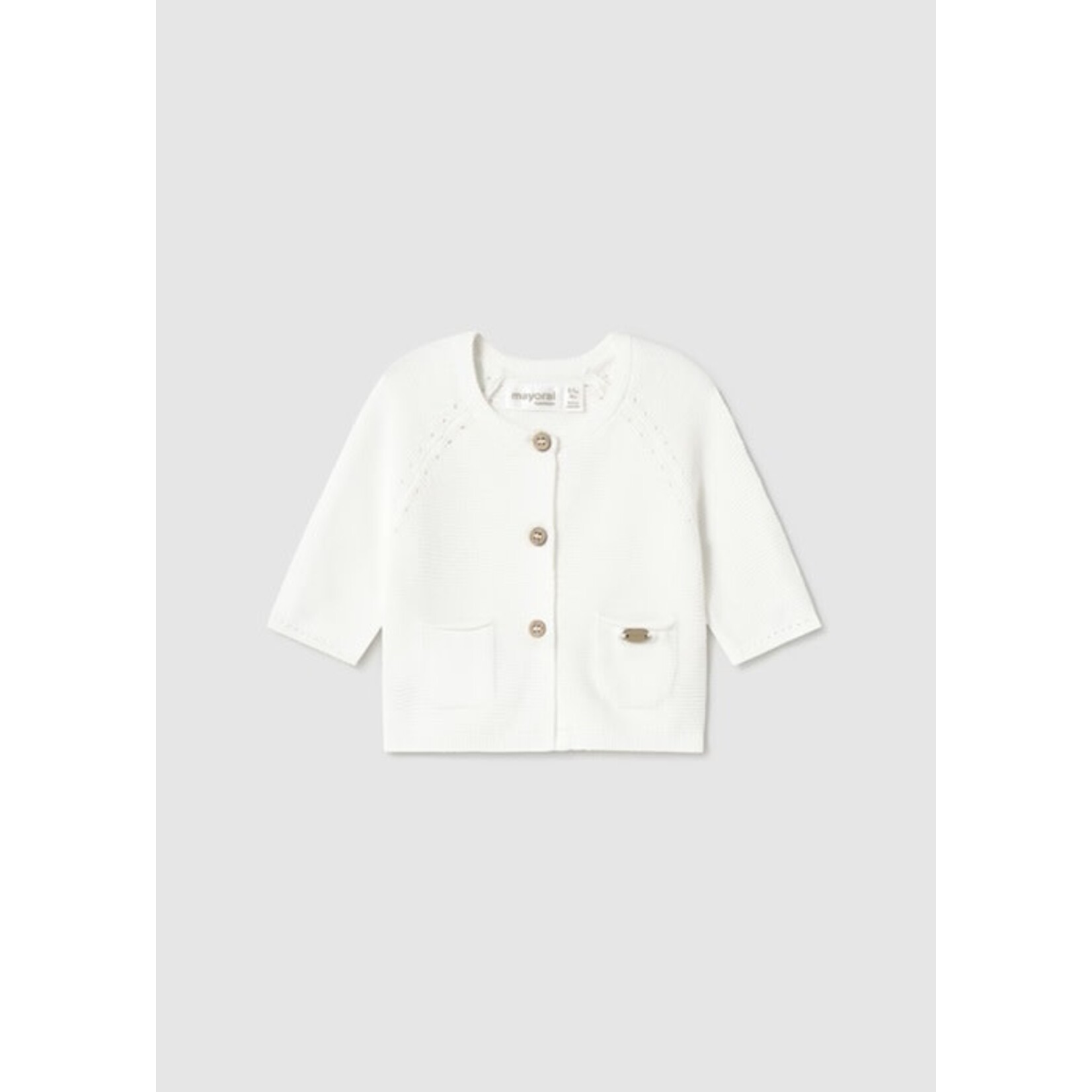Mayoral MAYORAL - Cardigan en tricot à boutons - Blanc