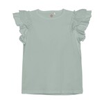 Enfant ENFANT - T-shirt vert-de-gris avec manches à volants et dentelles
