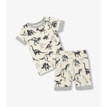 Hatley HATLEY - Stretch Cotton Short Pyjamas - ``Dinosaur Extinction``