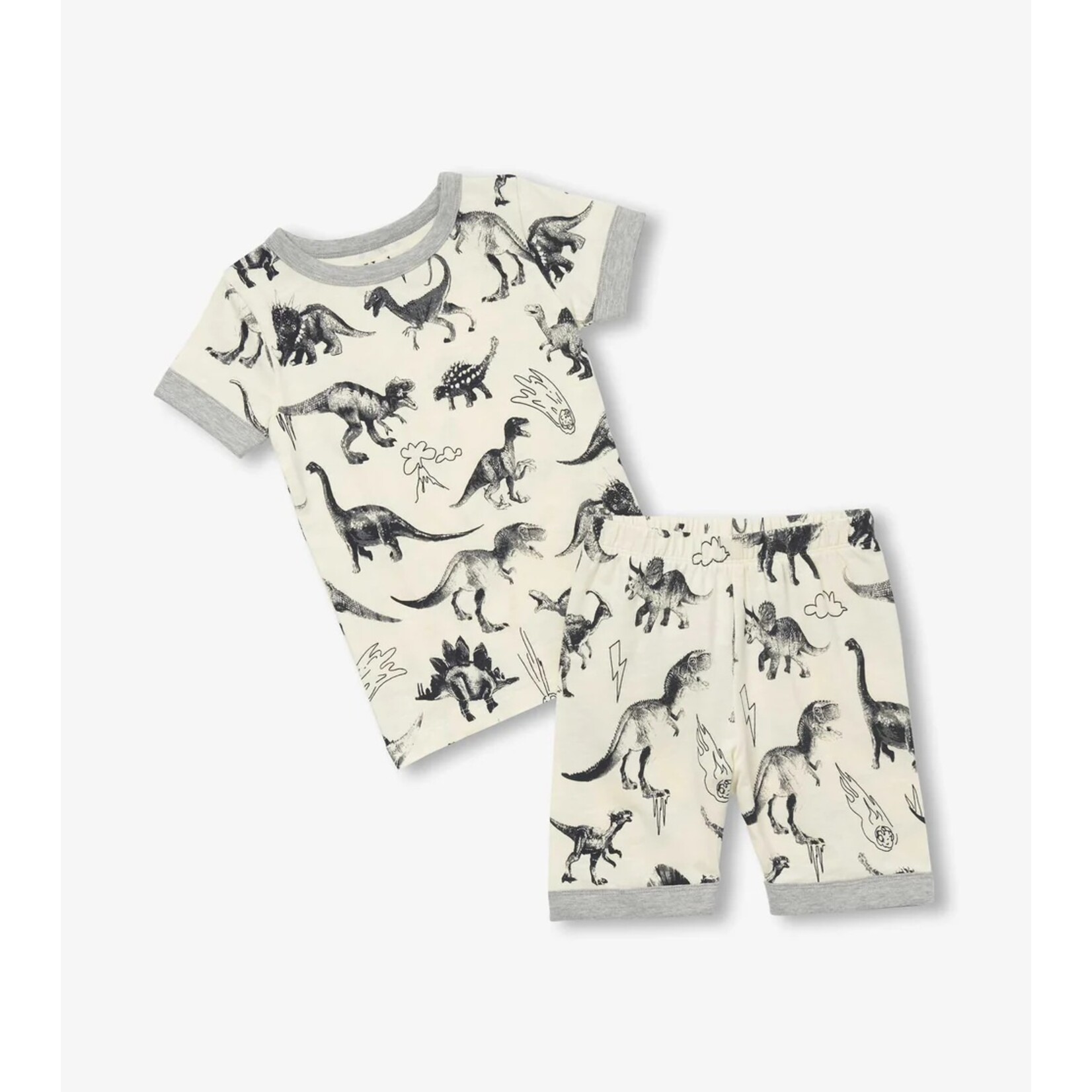 Hatley HATLEY - Stretch Cotton Short Pyjamas - ``Dinosaur Extinction``