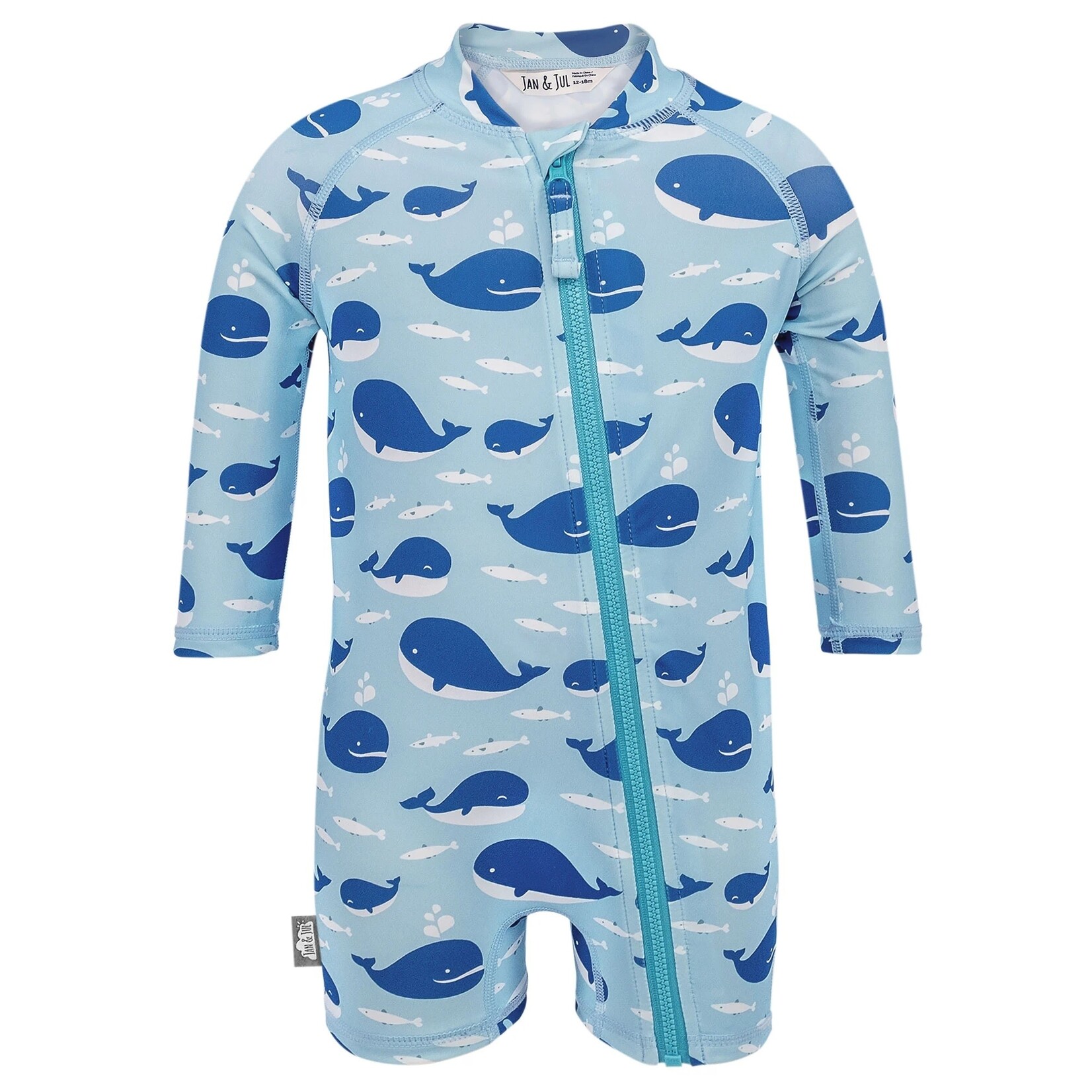 JAN&JUL JAN&JUL - Combinaison anti-UV une pièce "Blue Whale"