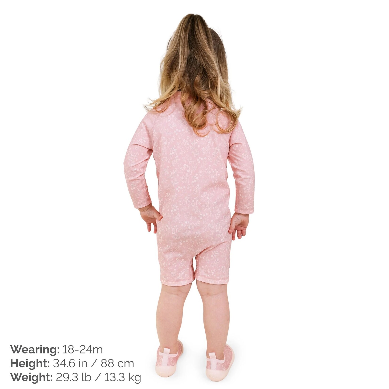 JAN&JUL JAN&JUL - Combinaison anti-UV une pièce "Pink Prairie"
