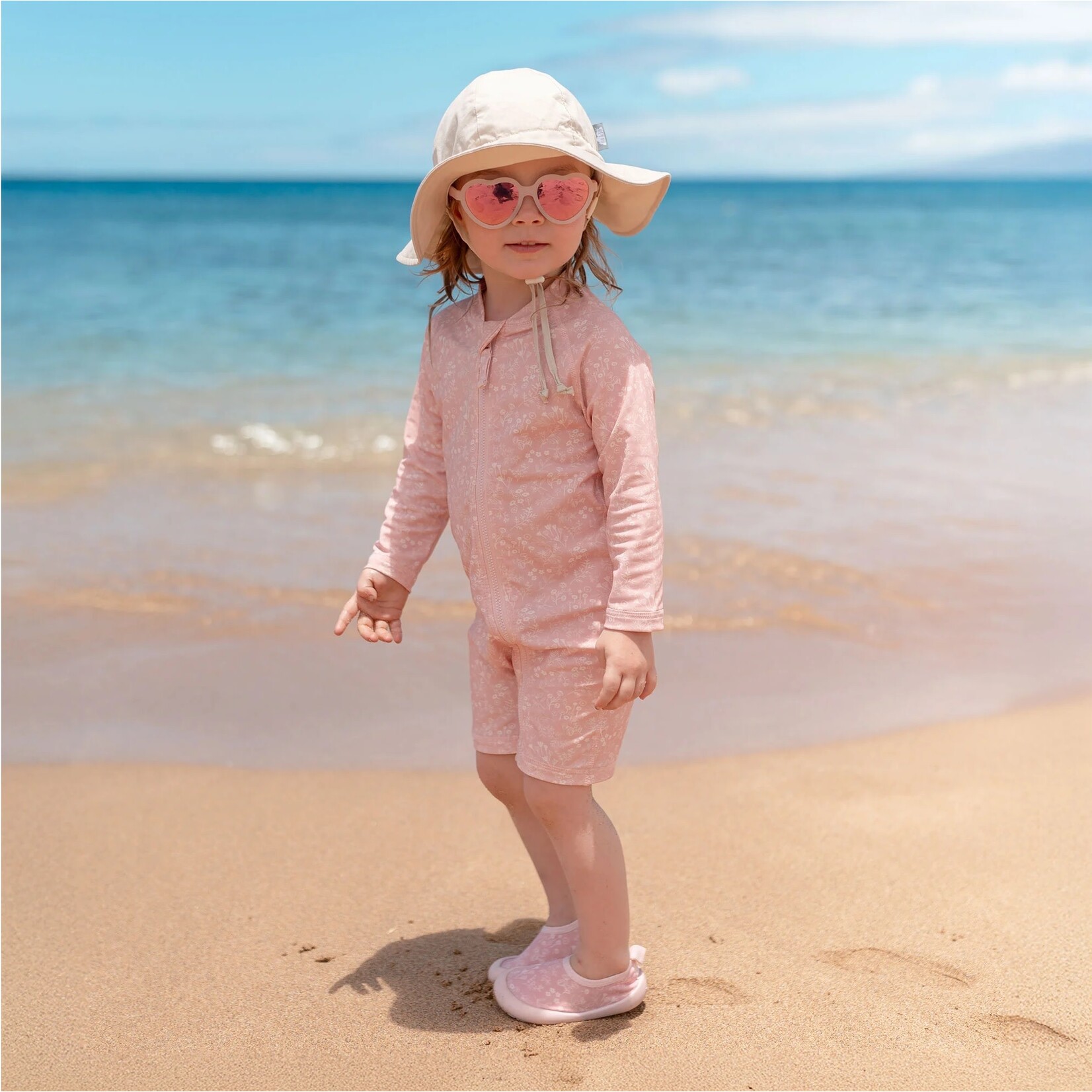 JAN&JUL JAN&JUL - Combinaison anti-UV une pièce "Pink Prairie"